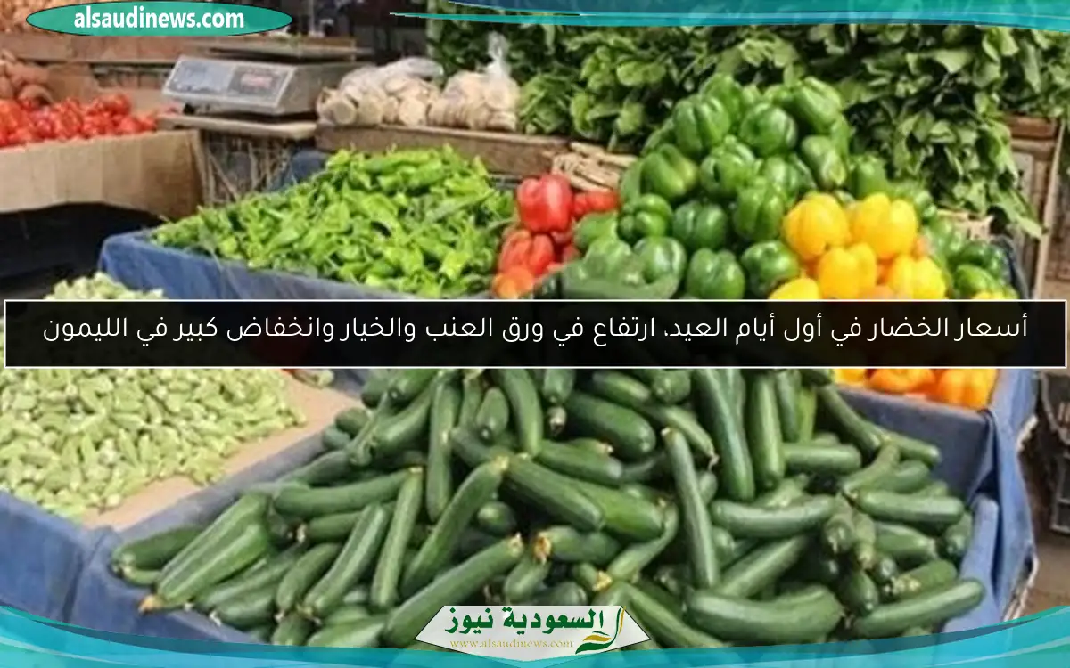 أسعار الخضار في أول أيام العيد، ارتفاع في ورق العنب والخيار وانخفاض كبير في الليمون