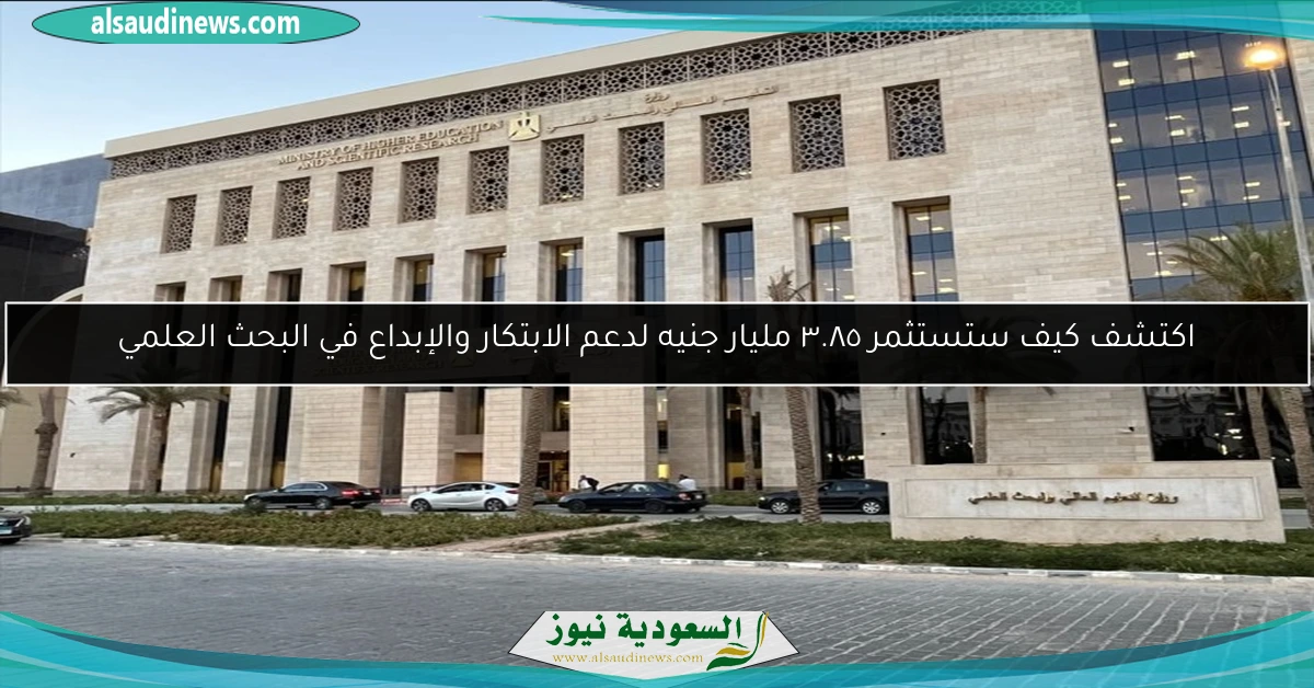 اكتشف كيف ستستثمر ٣.٨٥ مليار جنيه لدعم الابتكار والإبداع في البحث العلمي