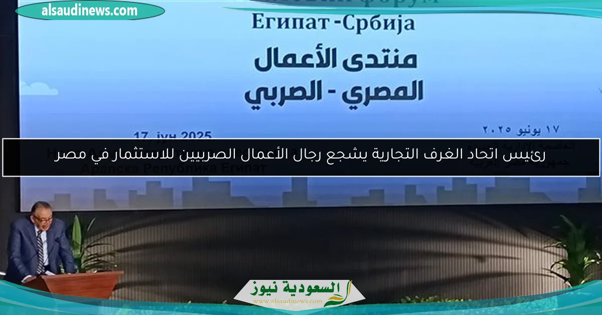 رئيس اتحاد الغرف التجارية يشجع رجال الأعمال الصربيين للاستثمار في مصر