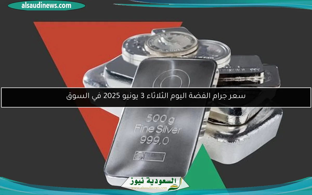 سعر جرام الفضة اليوم الثلاثاء 3 يونيو 2025 في السوق