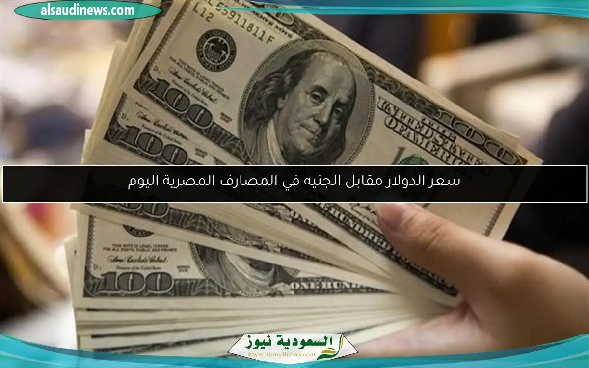 سعر الدولار مقابل الجنيه في المصارف المصرية اليوم