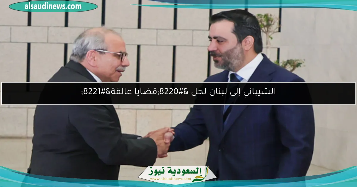 الشيباني إلى لبنان لحل “قضايا عالقة”