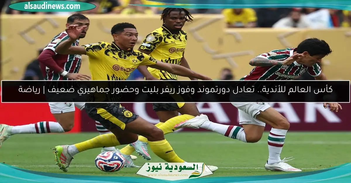 كأس العالم للأندية.. تعادل دورتموند وفوز ريفر بليت وحضور جماهيري ضعيف | رياضة