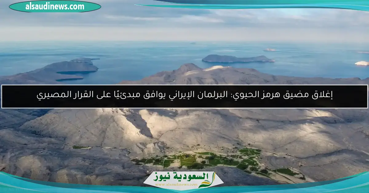 إغلاق مضيق هرمز الحيوي: البرلمان الإيراني يوافق مبدئيًا على القرار المصيري