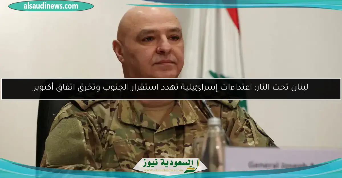 لبنان تحت النار: اعتداءات إسرائيلية تهدد استقرار الجنوب وتخرق اتفاق أكتوبر