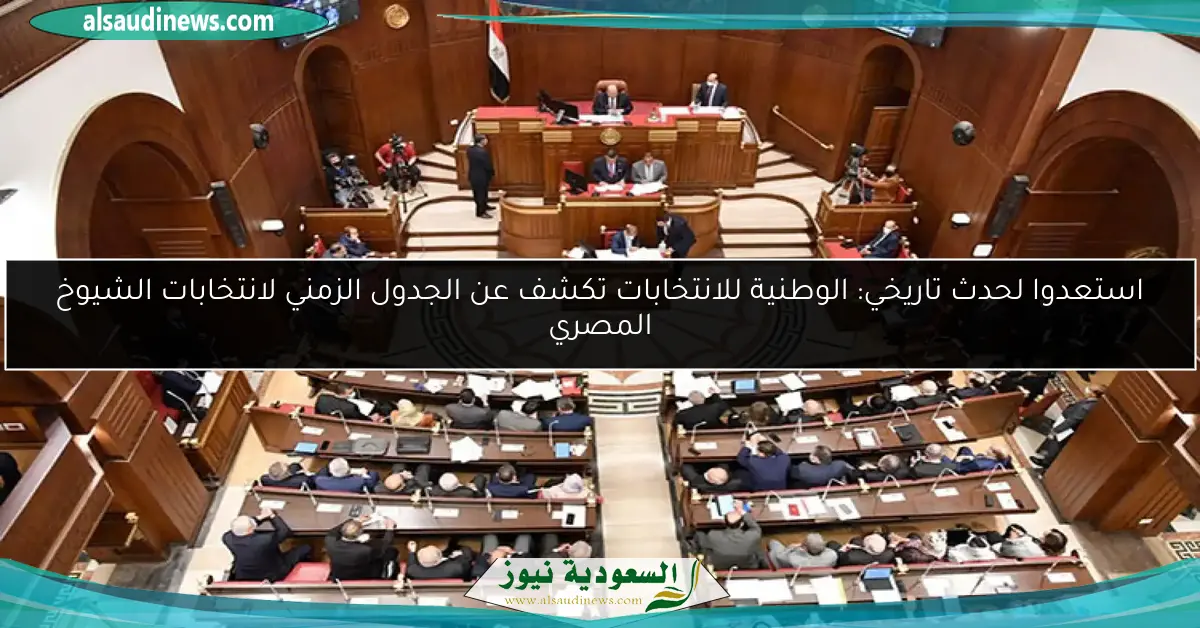 استعدوا لحدث تاريخي: الوطنية للانتخابات تكشف عن الجدول الزمني لانتخابات الشيوخ المصري