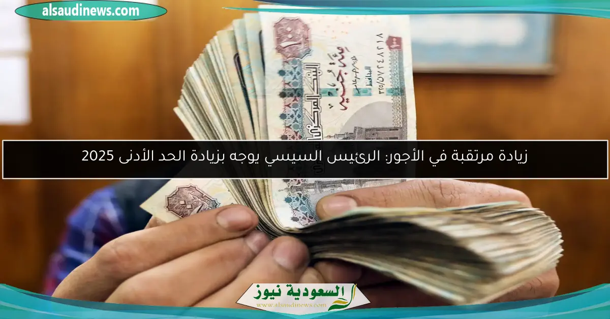 زيادة مرتقبة في الأجور: الرئيس السيسي يوجه بزيادة الحد الأدنى 2025