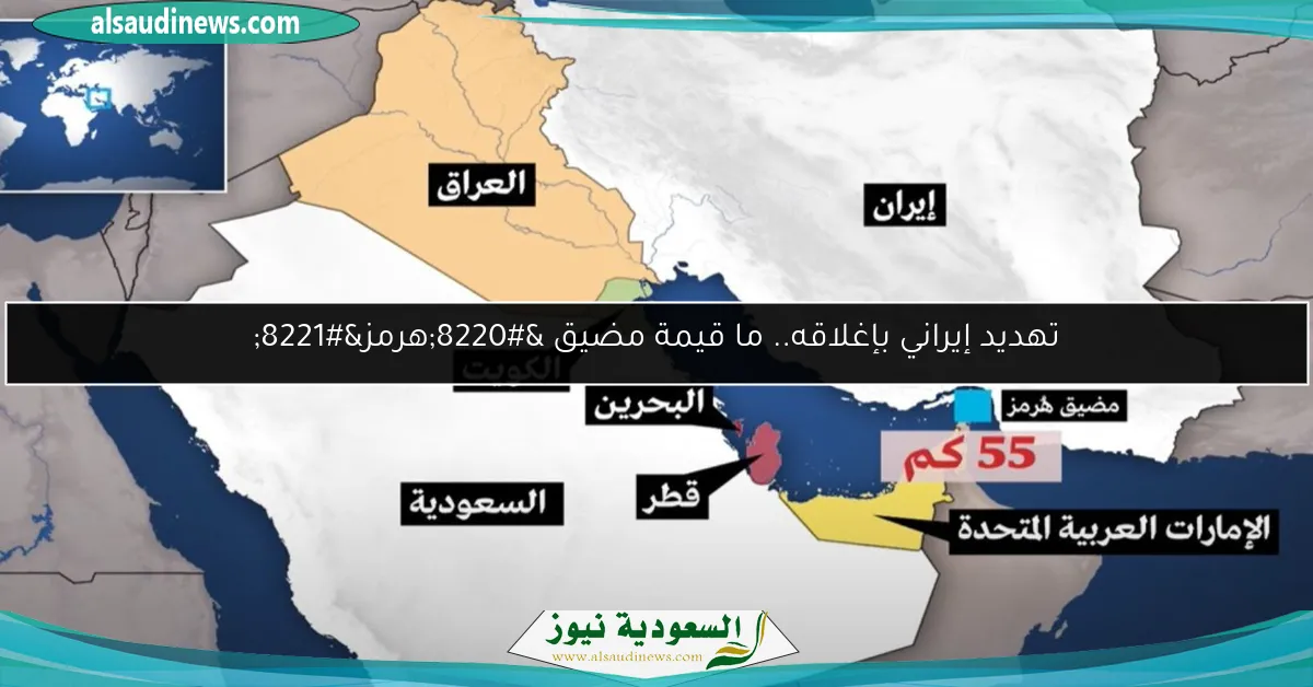 تهديد إيراني بإغلاقه.. ما قيمة مضيق “هرمز”