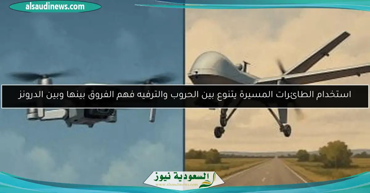 استخدام الطائرات المسيرة يتنوع بين الحروب والترفيه فهم الفروق بينها وبين الدرونز