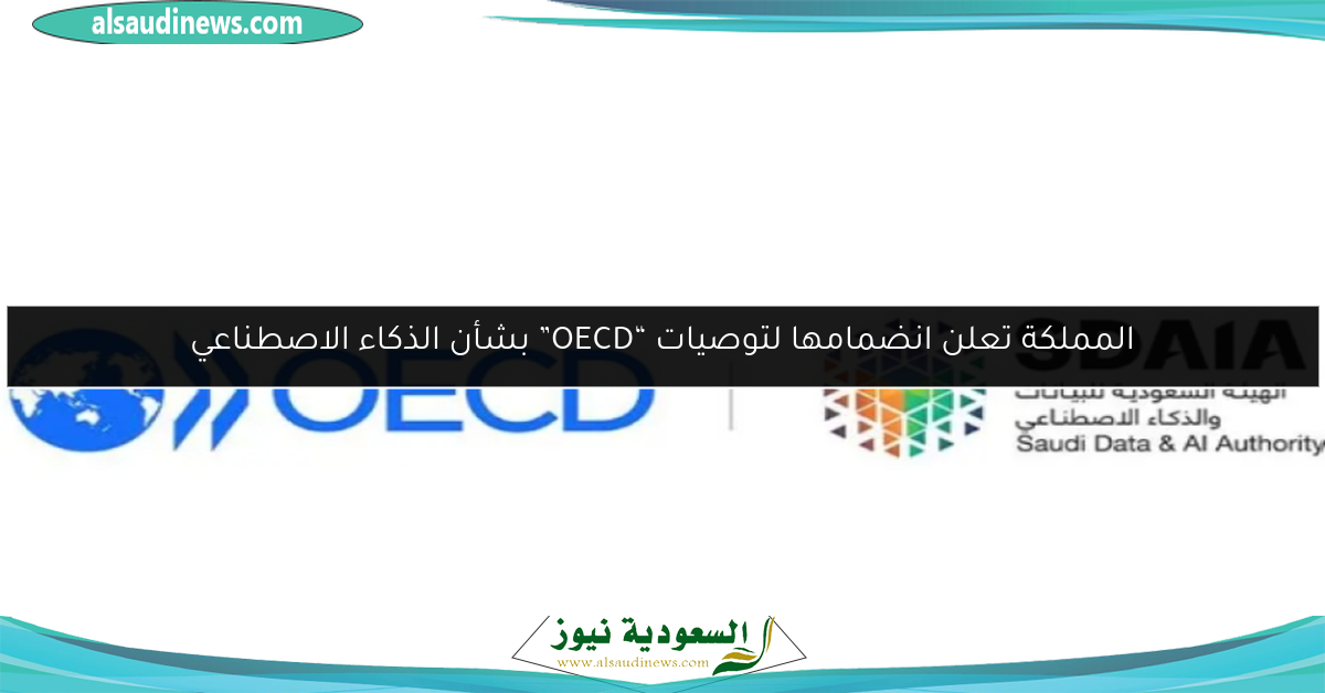 المملكة تعلن انضمامها لتوصيات “OECD” بشأن الذكاء الاصطناعي