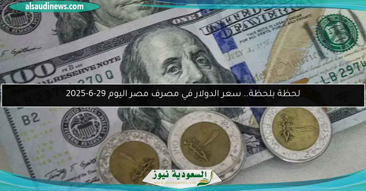 لحظة بلحظة.. سعر الدولار في مصرف مصر اليوم 29-6-2025