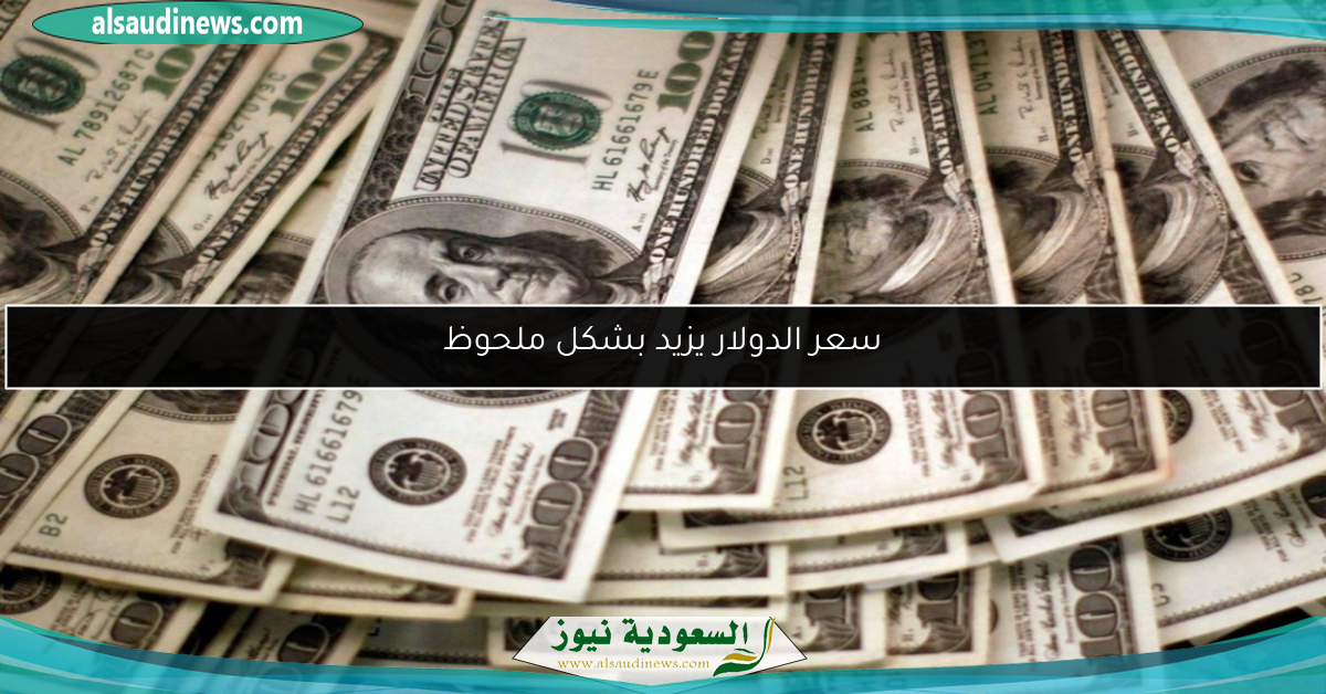 سعر الدولار يزيد بشكل ملحوظ