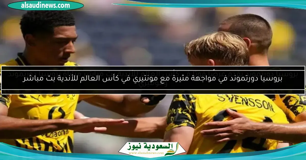 بروسيا دورتموند يقدم عرضًا قويًا في كأس العالم للأندية بث مباشر مباراة بروسيا دورتموند ومونتيري