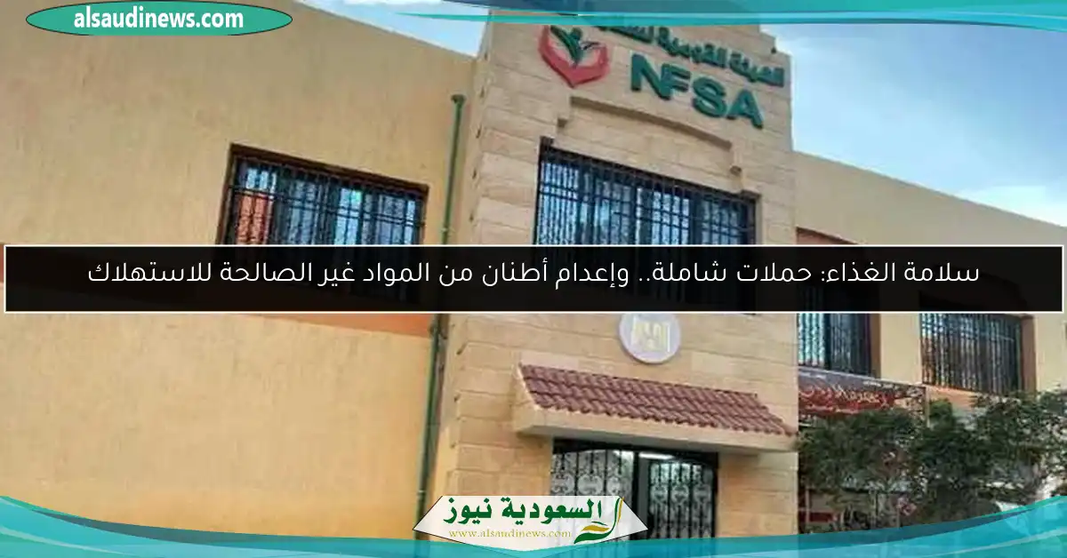 سلامة الغذاء: حملات شاملة.. وإعدام أطنان من المواد غير الصالحة للاستهلاك