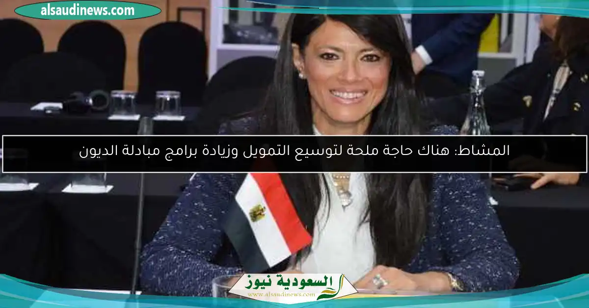 المشاط: هناك حاجة ملحة لتوسيع التمويل وزيادة برامج مبادلة الديون