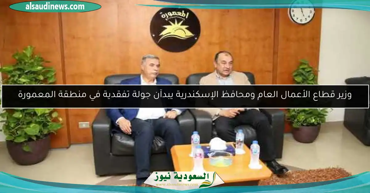 وزير قطاع الأعمال العام ومحافظ الإسكندرية يبدآن جولة تفقدية في منطقة المعمورة