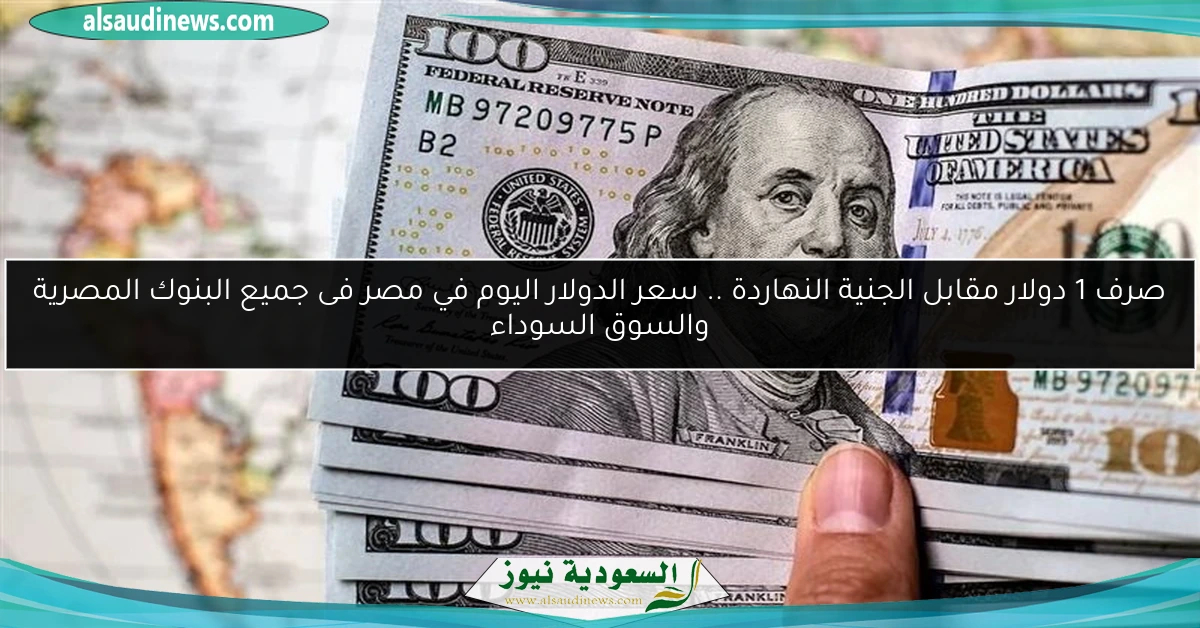 صرف 1 دولار مقابل الجنية النهاردة .. سعر الدولار اليوم في مصر فى جميع البنوك المصرية والسوق السوداء