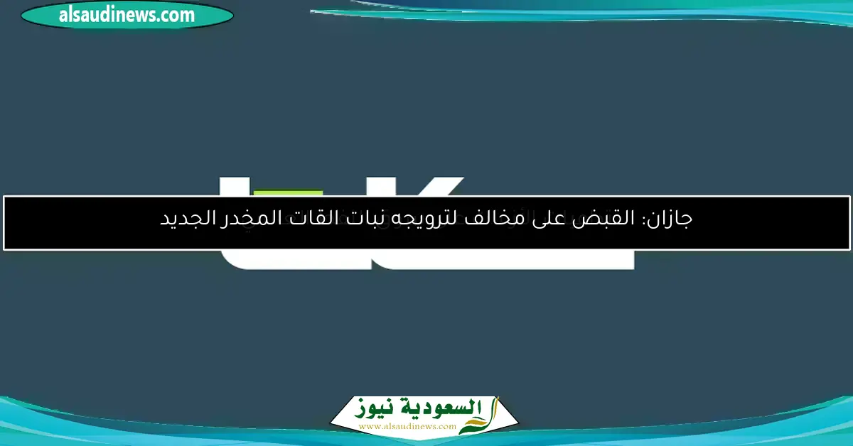 جازان: القبض على مخالف لترويجه نبات القات المخدر الجديد