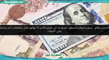 سعر الدولار سوق