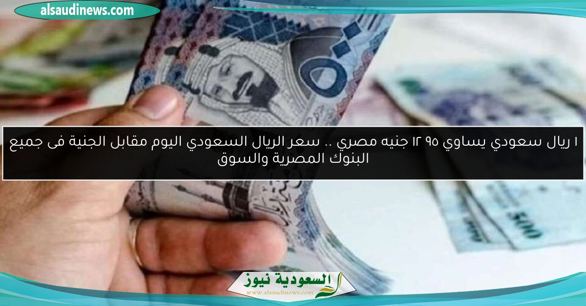 ١ ريال سعودي يساوي ١٢٫٩٥ جنيه مصري .. سعر الريال السعودي اليوم مقابل الجنية فى جميع البنوك المصرية والسوق