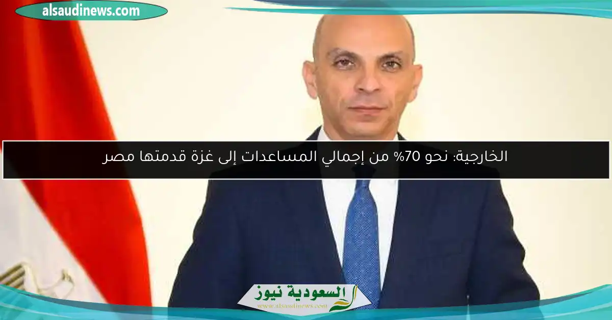 الخارجية: نحو 70% من إجمالي المساعدات إلى غزة قدمتها مصر