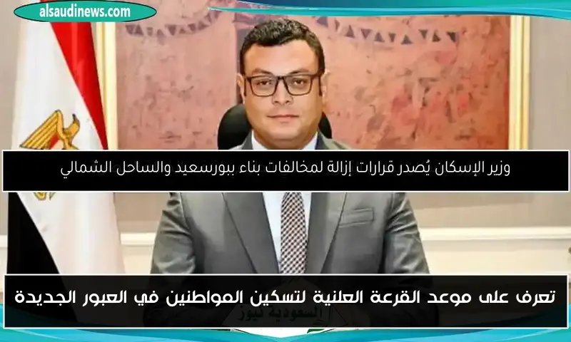 تعرف على موعد القرعة العلنية لتسكين المواطنين في العبور الجديدة