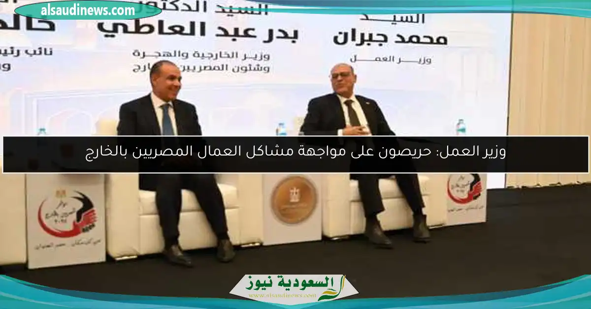وزير العمل: حريصون على مواجهة مشاكل العمال المصريين بالخارج