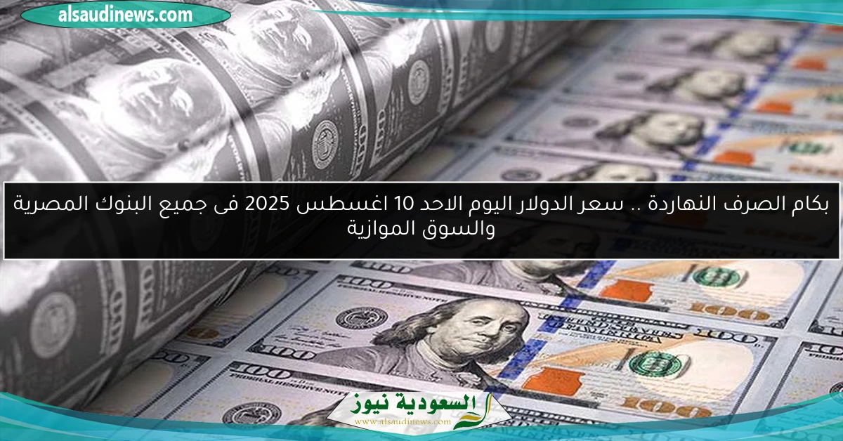 بكام الصرف النهاردة .. سعر الدولار اليوم الاحد 10 اغسطس 2025 فى جميع البنوك المصرية والسوق الموازية