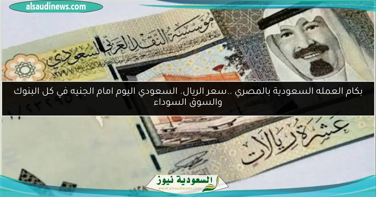 بكام العمله السعودية بالمصري ..سعر الريال. السعودي اليوم امام الجنيه في كل البنوك والسوق السوداء