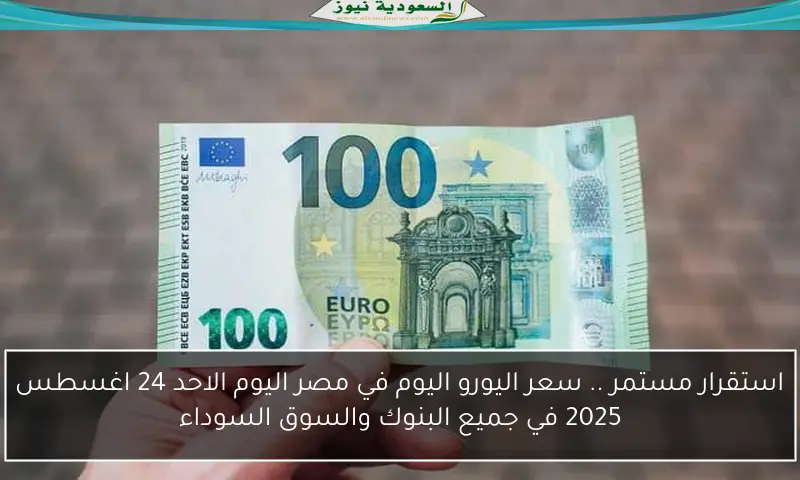 استقرار مستمر .. سعر اليورو اليوم في مصر اليوم الاحد 24 اغسطس 2025 في جميع البنوك والسوق السوداء