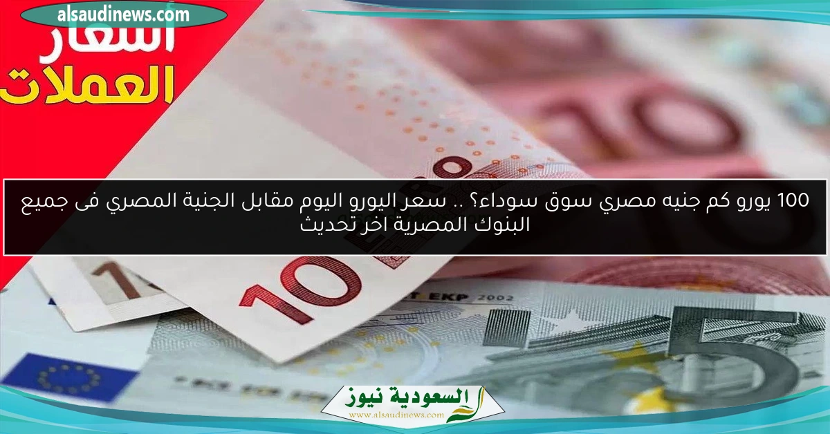 100 يورو كم جنيه مصري سوق سوداء؟ .. سعر اليورو اليوم مقابل الجنية المصري فى جميع البنوك المصرية اخر تحديث