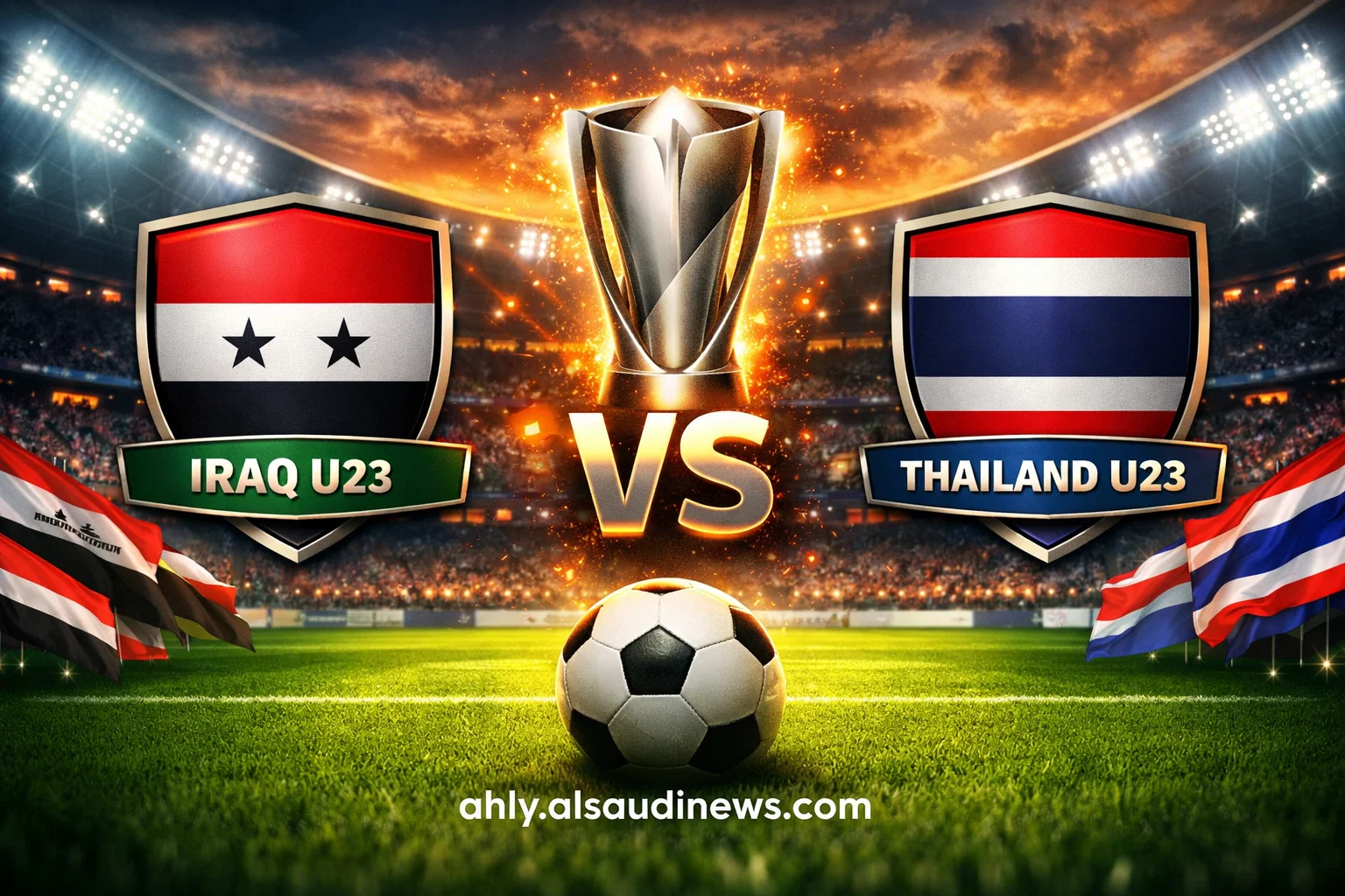 تعادل تايلاند تحت 23 ضد العراق تحت 23.. نتيجة مباراة العراق وتايلند في كأس آسيا الأولمبي