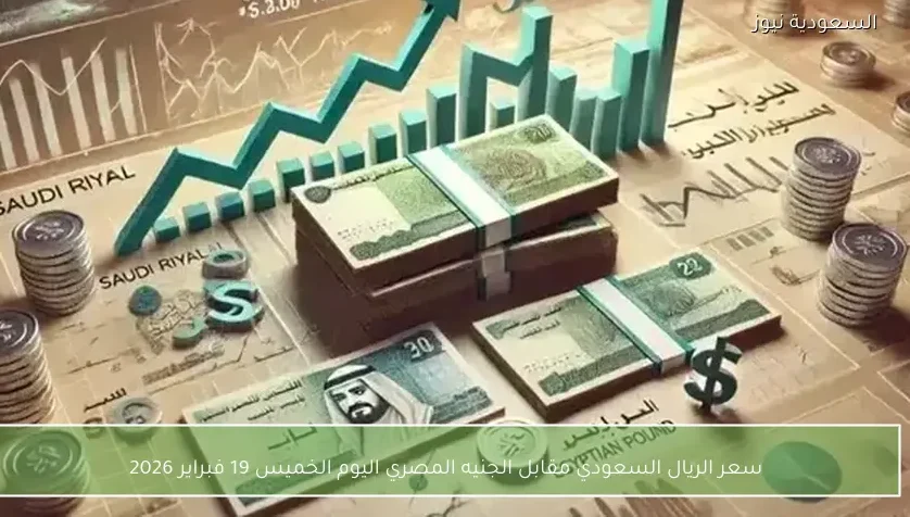 سعر الريال السعودي مقابل الجنيه المصري اليوم الخميس 19 فبراير 2026