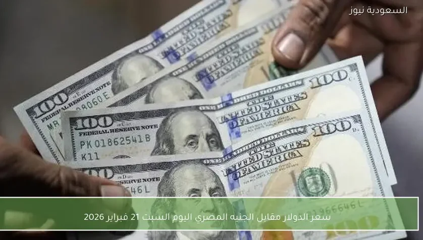 سعر الدولار مقابل الجنيه المصري اليوم السبت 21 فبراير 2026