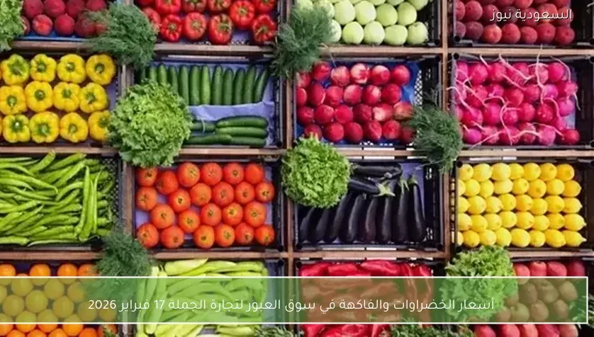 أسعار الخضراوات والفاكهة في سوق العبور لتجارة الجملة 17 فبراير 2026