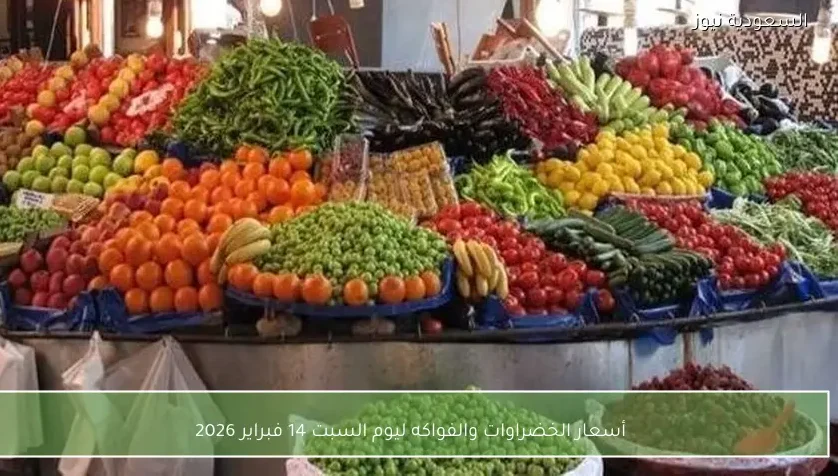 أسعار الخضراوات والفواكه ليوم السبت 14 فبراير 2026