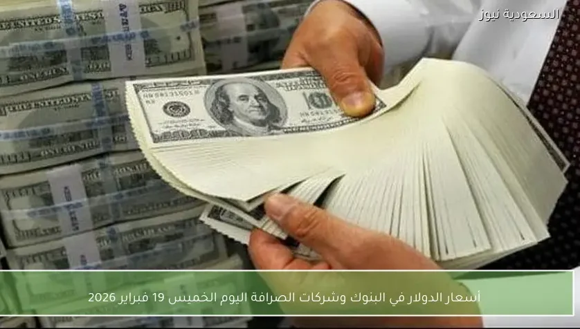 أسعار الدولار في البنوك وشركات الصرافة اليوم الخميس 19 فبراير 2026