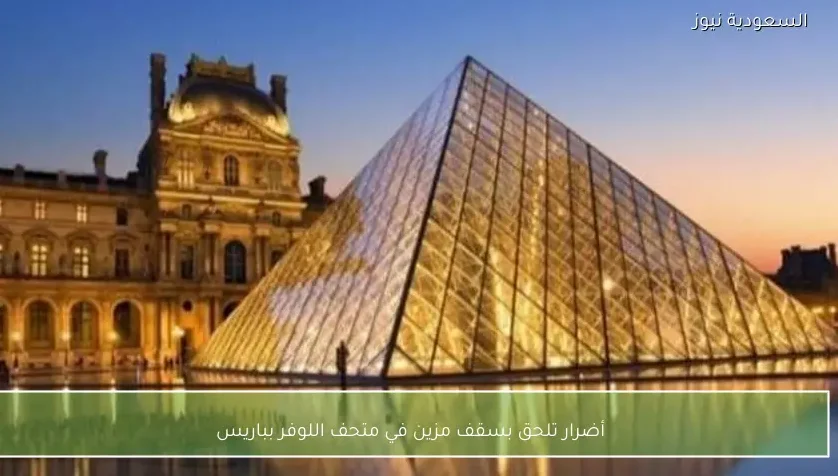 أضرار تلحق بسقف مزين في متحف اللوفر بباريس