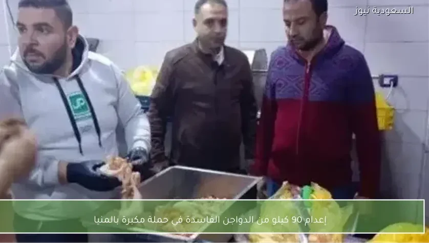 إعدام 90 كيلو من الدواجن الفاسدة في حملة مكبرة بالمنيا