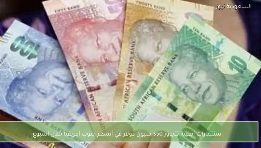 استثمارات أجنبية تتجاوز 350 مليون دولار في أسهم جنوب أفريقيا خلال أسبوع