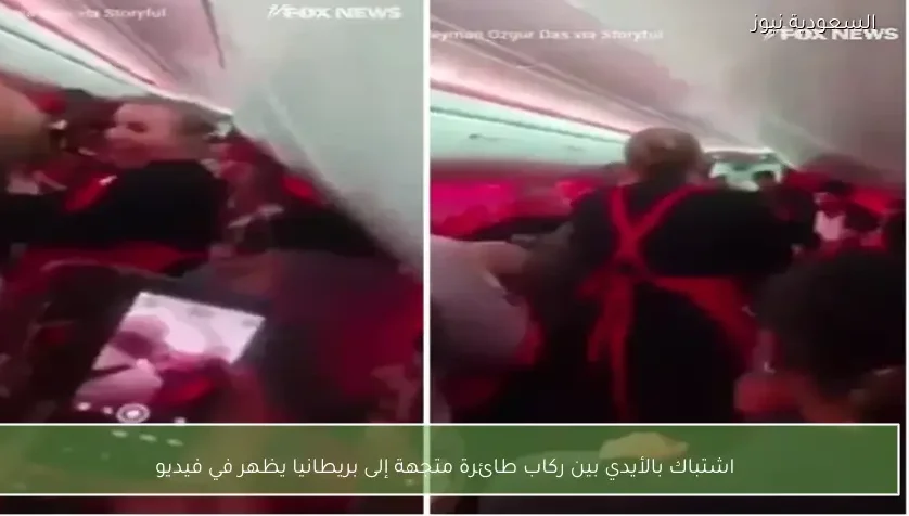 اشتباك بالأيدي بين ركاب طائرة متجهة إلى بريطانيا يظهر في فيديو