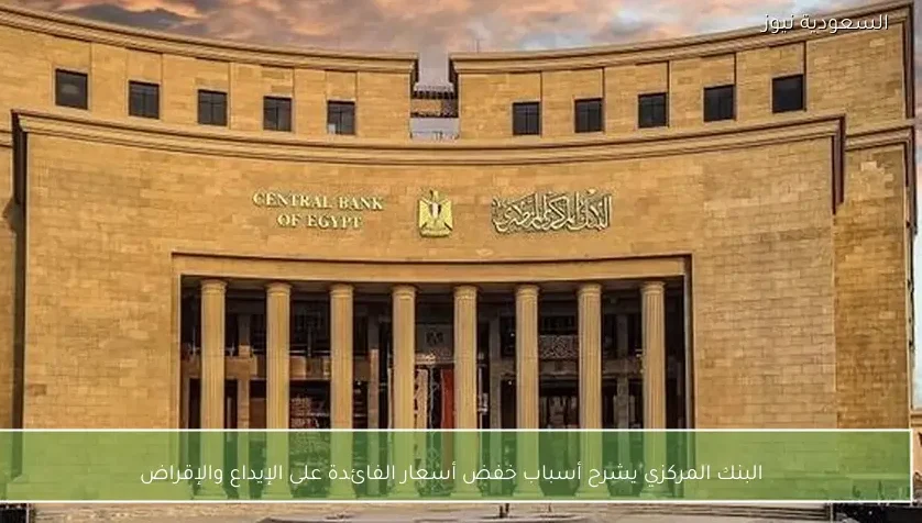 البنك المركزي يشرح أسباب خفض أسعار الفائدة على الإيداع والإقراض