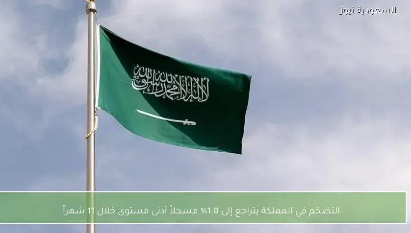 التضخم في المملكة يتراجع إلى 1.8% مسجلاً أدنى مستوى خلال 11 شهراً