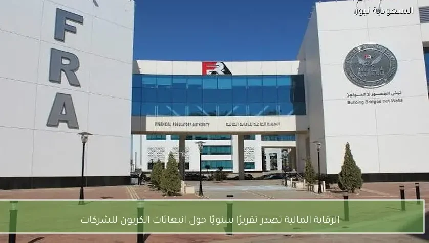 الرقابة المالية تصدر تقريرًا سنويًا حول انبعاثات الكربون للشركات