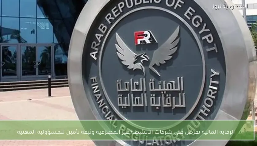 الرقابة المالية تفرض على شركات الأنشطة غير المصرفية وثيقة تأمين للمسؤولية المهنية