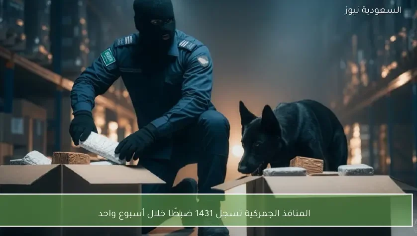 المنافذ الجمركية تسجل 1431 ضبطًا خلال أسبوع واحد