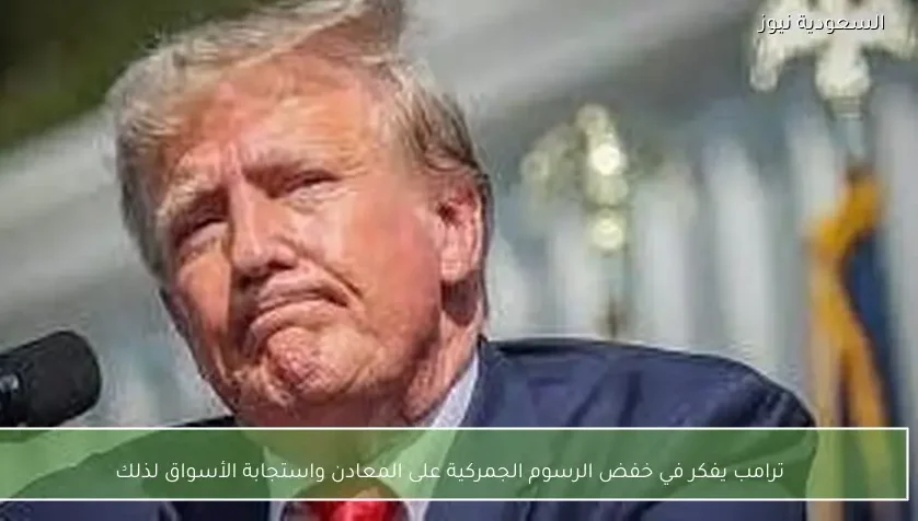 ترامب يفكر في خفض الرسوم الجمركية على المعادن واستجابة الأسواق لذلك