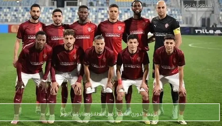ترتيب الدوري الممتاز قبل انطلاق مباريات اليوم