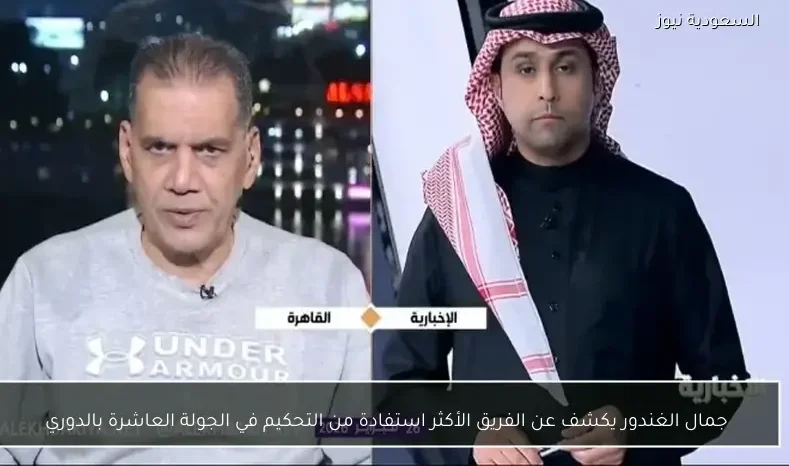جمال الغندور يكشف عن الفريق الأكثر استفادة من التحكيم في الجولة العاشرة بالدوري