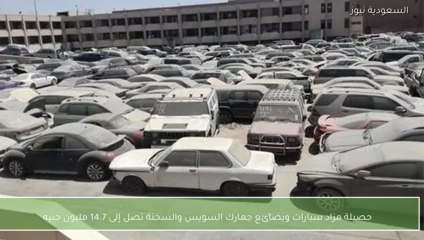 حصيلة مزاد سيارات وبضائع جمارك السويس والسخنة تصل إلى 14.7 مليون جنيه